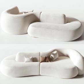 现代异形沙发3D模型下载